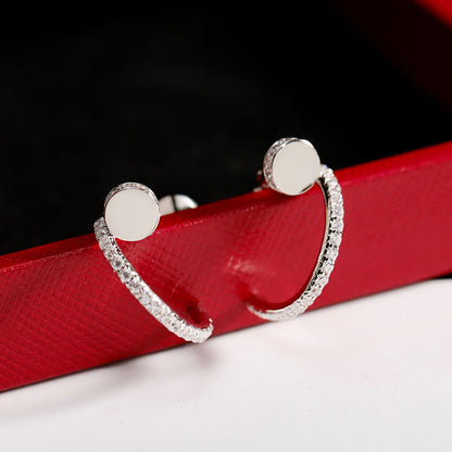 [Lumi Jewelry]JUSTE FULL DIAMOND SMALL EARRINGS