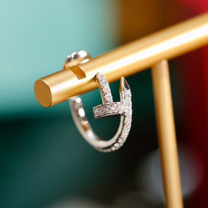 [Lumi Jewelry]JUSTE FULL DIAMOND SMALL EARRINGS
