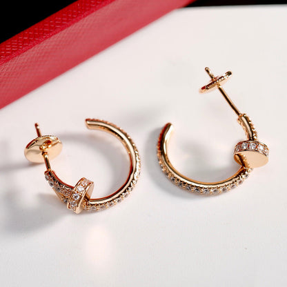 [Lumi Jewelry]JUSTE FULL DIAMOND SMALL EARRINGS