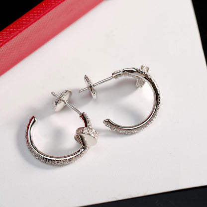 [Lumi Jewelry]JUSTE FULL DIAMOND SMALL EARRINGS