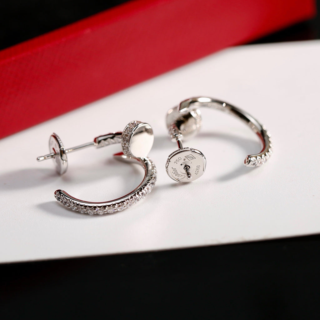 [Lumi Jewelry]JUSTE FULL DIAMOND SMALL EARRINGS