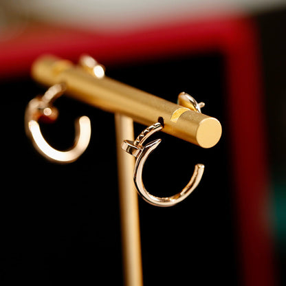 [Lumi Jewelry]JUSTE NO DIAMOND SMALL EARRINGS