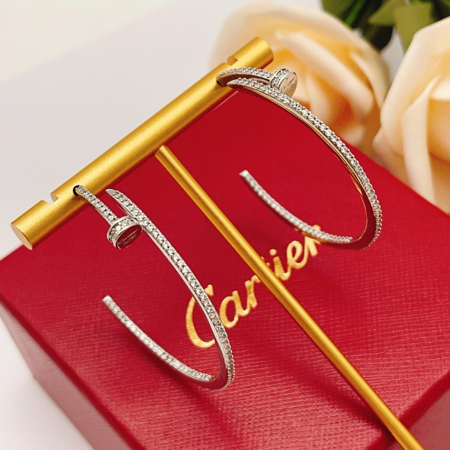 [Lumi Jewelry]JUSTE FULL DIAMOND LARGE EARRINGS