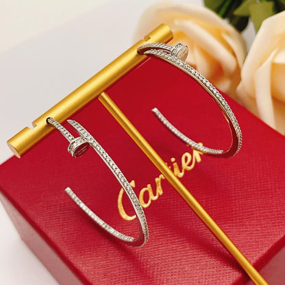 [Lumi Jewelry]JUSTE FULL DIAMOND LARGE EARRINGS