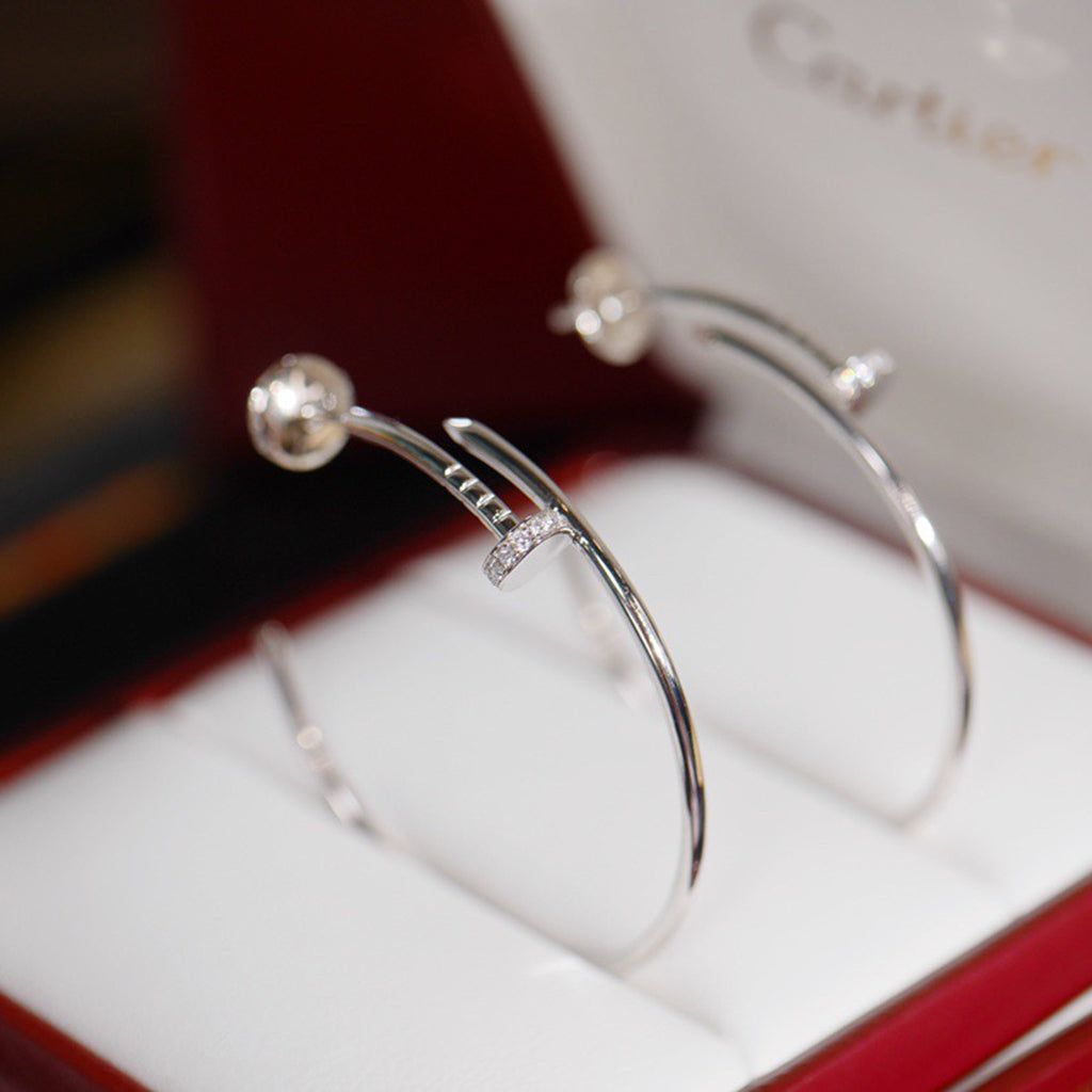 [Lumi Jewelry]JUSTE HALF DIAMOND LARGE EARRINGS