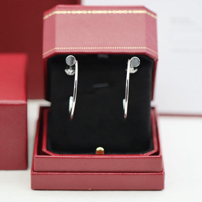 [Lumi Jewelry]JUSTE HALF DIAMOND LARGE EARRINGS