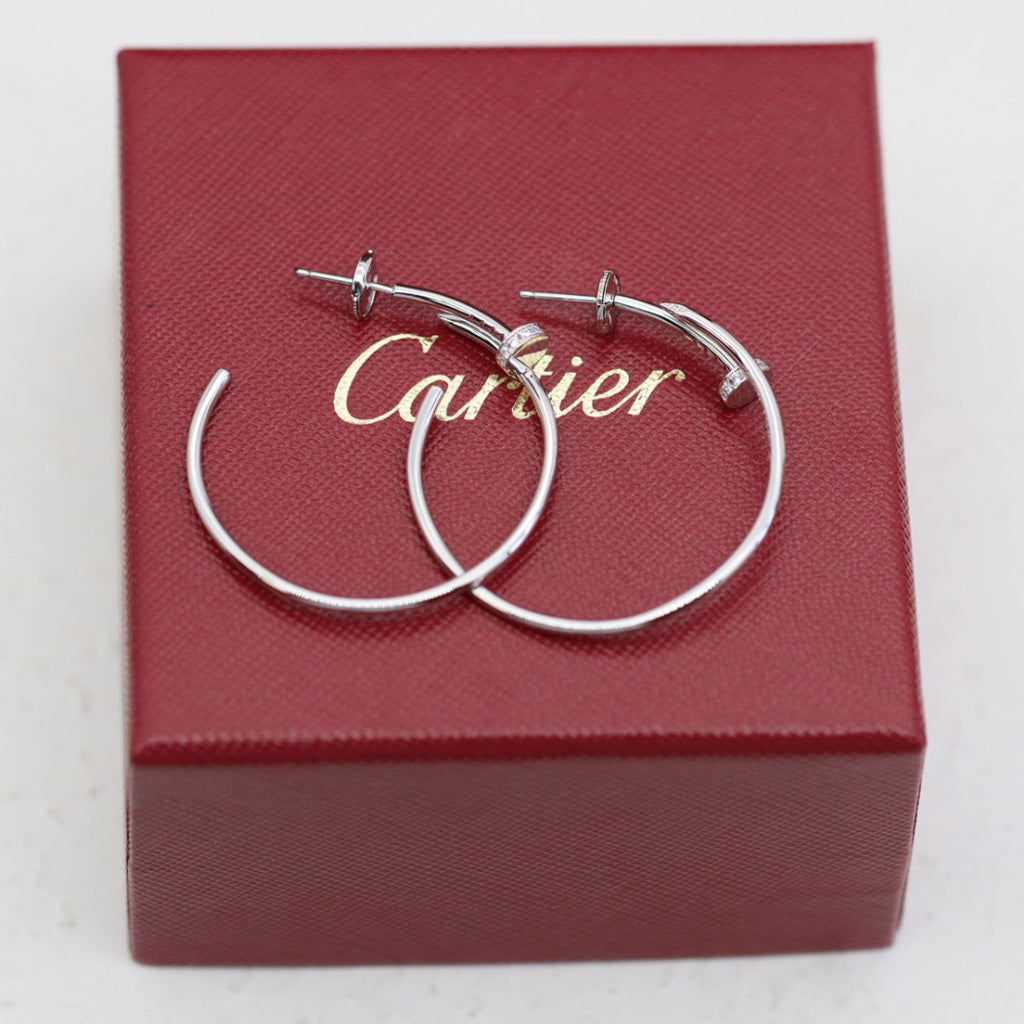 [Lumi Jewelry]JUSTE HALF DIAMOND LARGE EARRINGS
