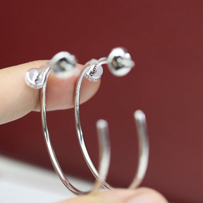 [Lumi Jewelry]JUSTE HALF DIAMOND LARGE EARRINGS