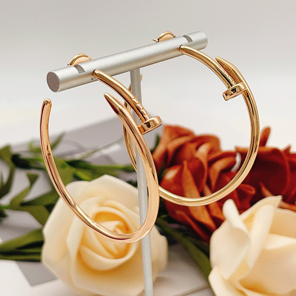 [Lumi Jewelry]JUSTE NO DIAMOND LARGE EARRINGS