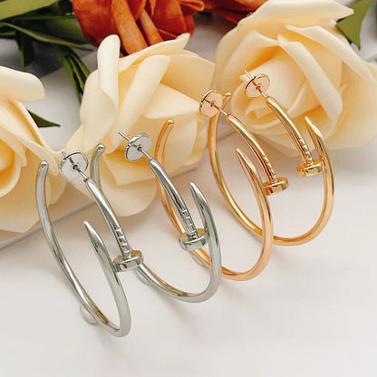 [Lumi Jewelry]JUSTE NO DIAMOND LARGE EARRINGS