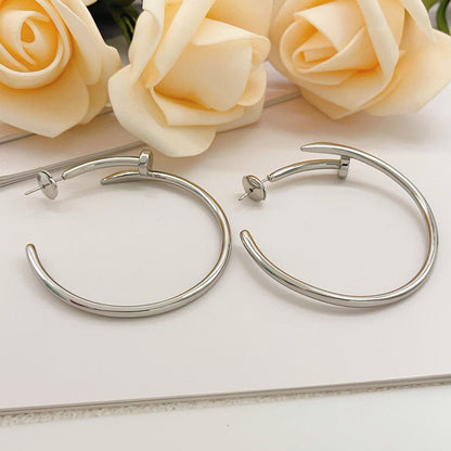 [Lumi Jewelry]JUSTE NO DIAMOND LARGE EARRINGS
