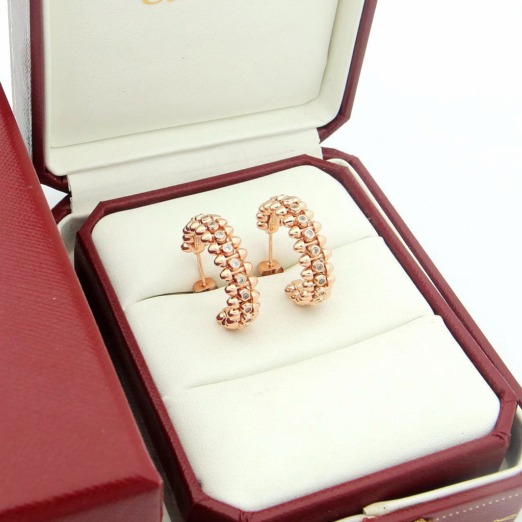 [Lumi Jewelry]CLASH FULL DIAMOND MEDIUM EARRINGS