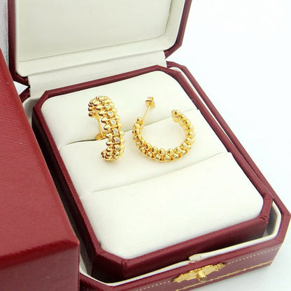 [Lumi Jewelry]CLASH FULL DIAMOND MEDIUM EARRINGS