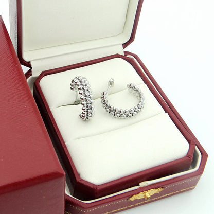 [Lumi Jewelry]CLASH FULL DIAMOND MEDIUM EARRINGS