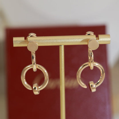 [Lumi Jewelry]JUSTE NO DIAMOND DOUBLE EARRINGS