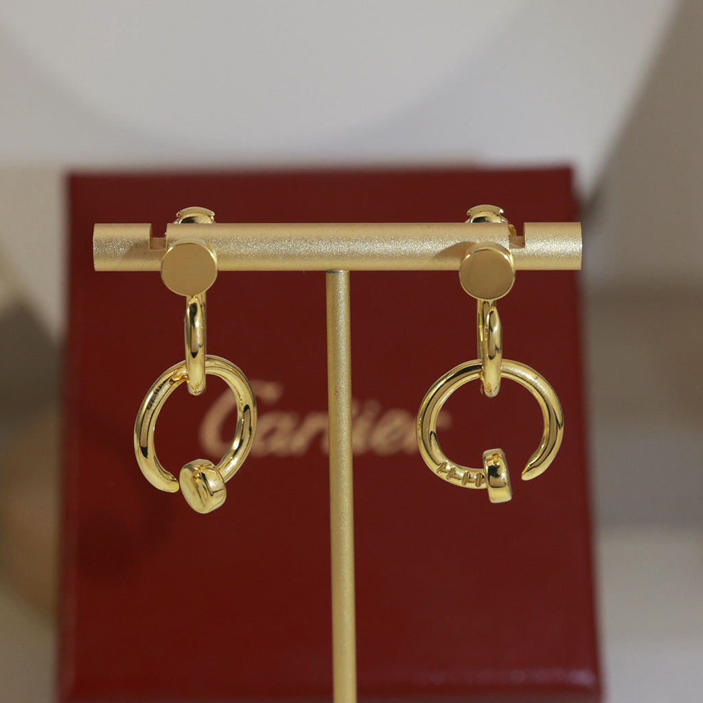 [Lumi Jewelry]JUSTE NO DIAMOND DOUBLE EARRINGS