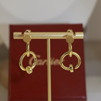 [Lumi Jewelry]JUSTE NO DIAMOND DOUBLE EARRINGS