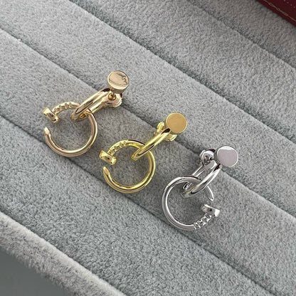 [Lumi Jewelry]JUSTE NO DIAMOND DOUBLE EARRINGS