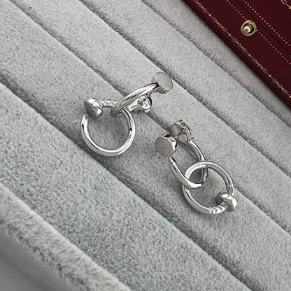 [Lumi Jewelry]JUSTE NO DIAMOND DOUBLE EARRINGS