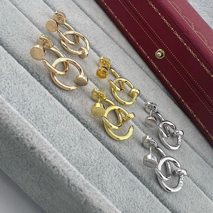 [Lumi Jewelry]JUSTE NO DIAMOND DOUBLE EARRINGS