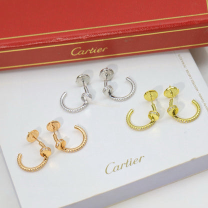 [Lumi Jewelry]JUSTE FULL DIAMOND DOUBLE EARRINGS