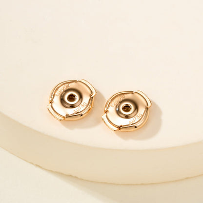 [Lumi Jewelry]JUSTE HALF DIAMOND DOUBLE EARRINGS