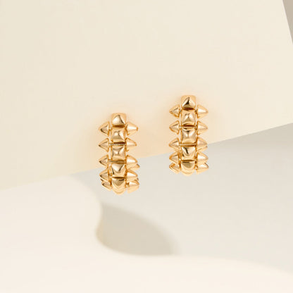 [Lumi Jewelry]CLASH MINI HOOP EARRINGS
