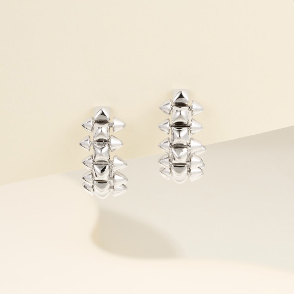 [Lumi Jewelry]CLASH MINI HOOP EARRINGS