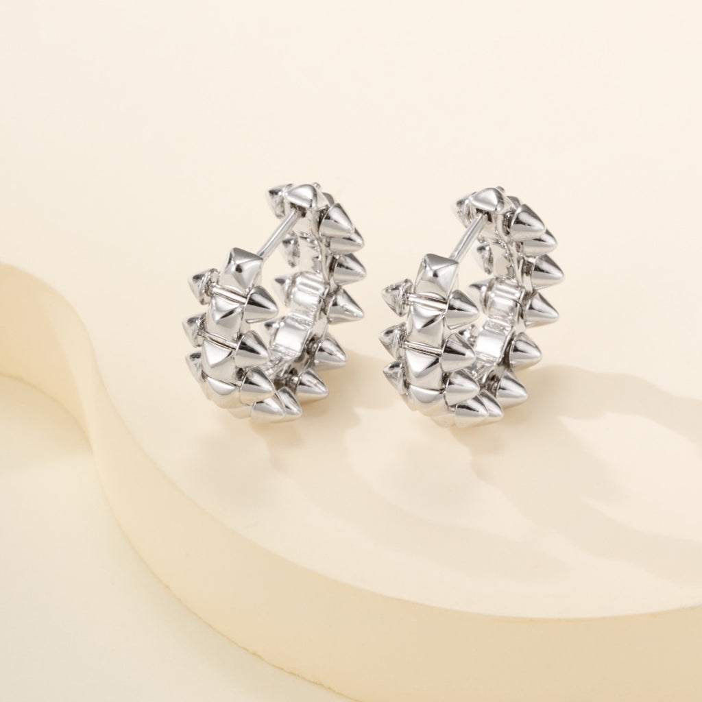 [Lumi Jewelry]CLASH MINI HOOP EARRINGS