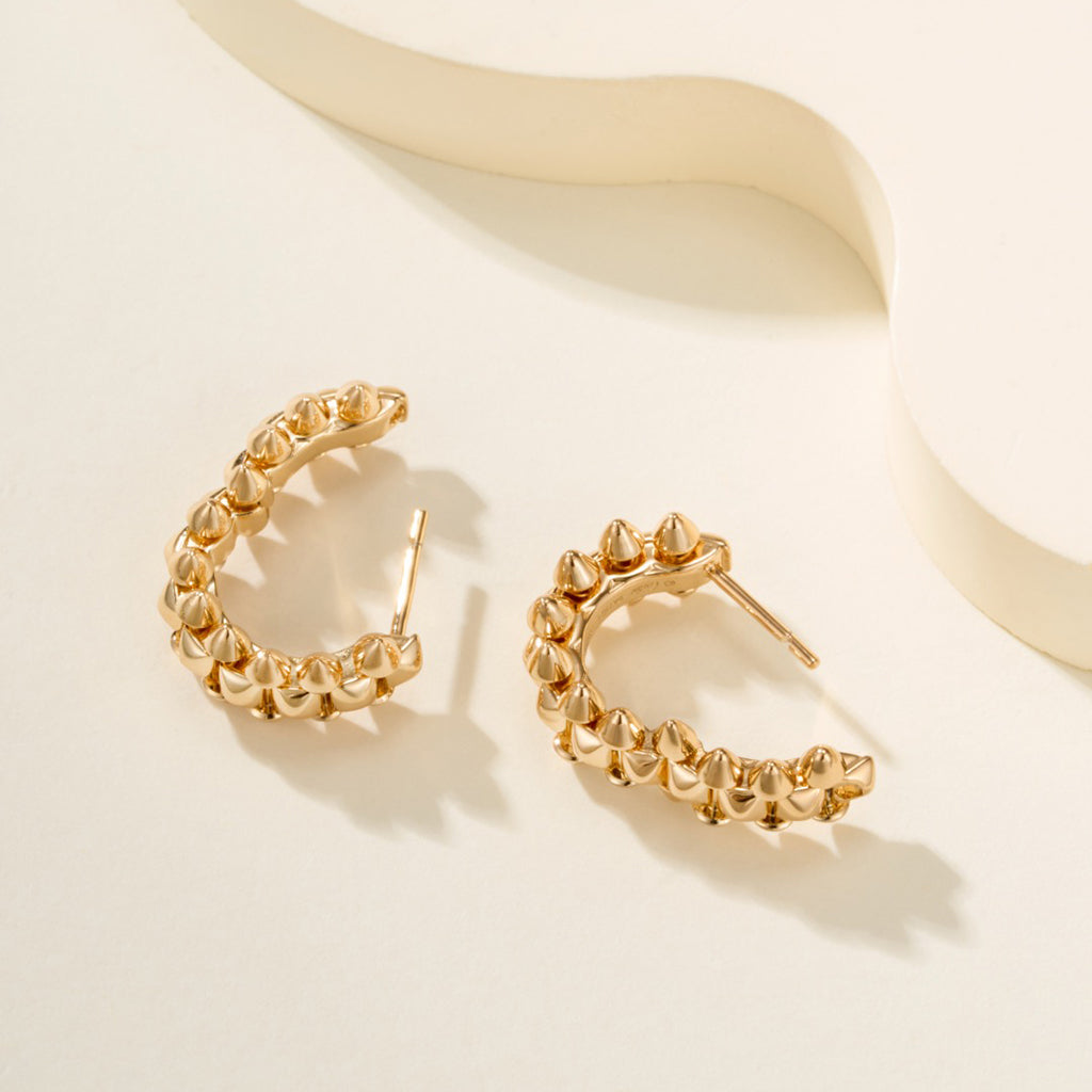 [Lumi Jewelry]CLASH MINI HOOP EARRINGS