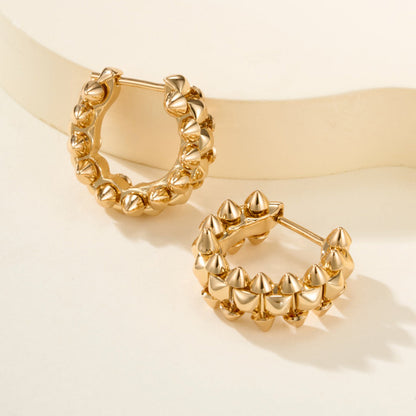 [Lumi Jewelry]CLASH MINI HOOP EARRINGS