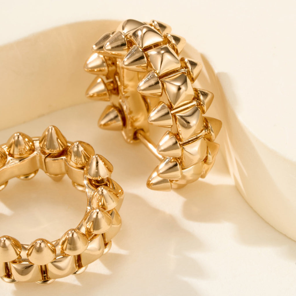 [Lumi Jewelry]CLASH MINI HOOP EARRINGS