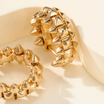 [Lumi Jewelry]CLASH MINI HOOP EARRINGS