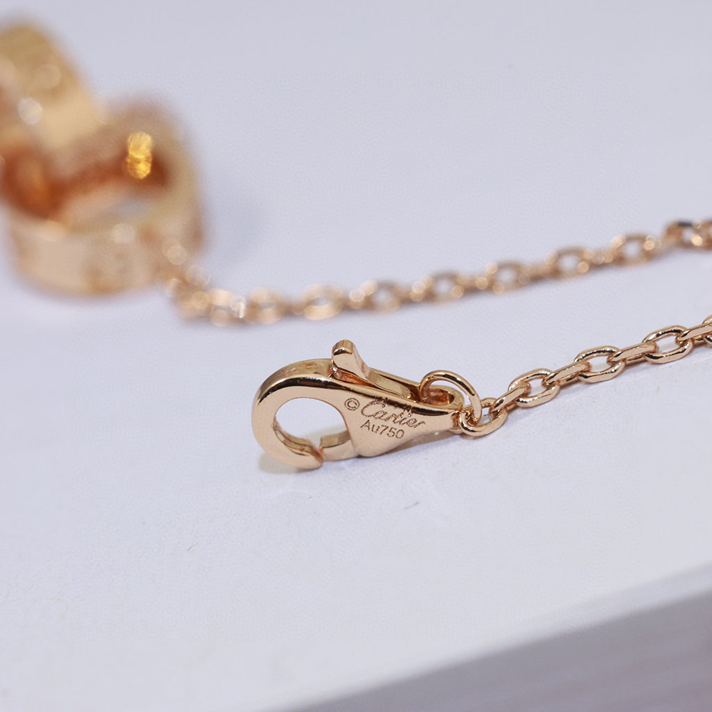 [Lumi Jewelry]LOVE DOUBLE RING NECKLACE