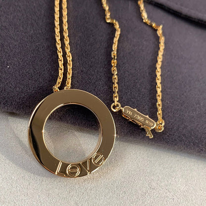 [Lumi Jewelry]LOVE NECKLACE 16MM 3 DIAMONDS