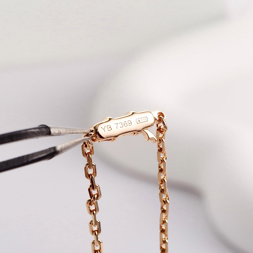 [Lumi Jewelry]LOVE NECKLACE 16MM  FULL DIAMOND