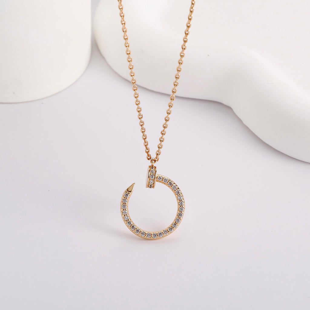 [Lumi Jewelry]JUSTE NECKLACE FULL DIAMOND