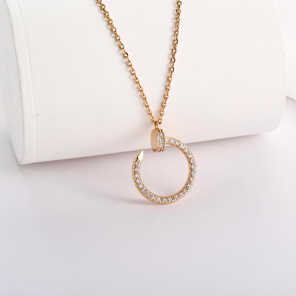 [Lumi Jewelry]JUSTE NECKLACE FULL DIAMOND