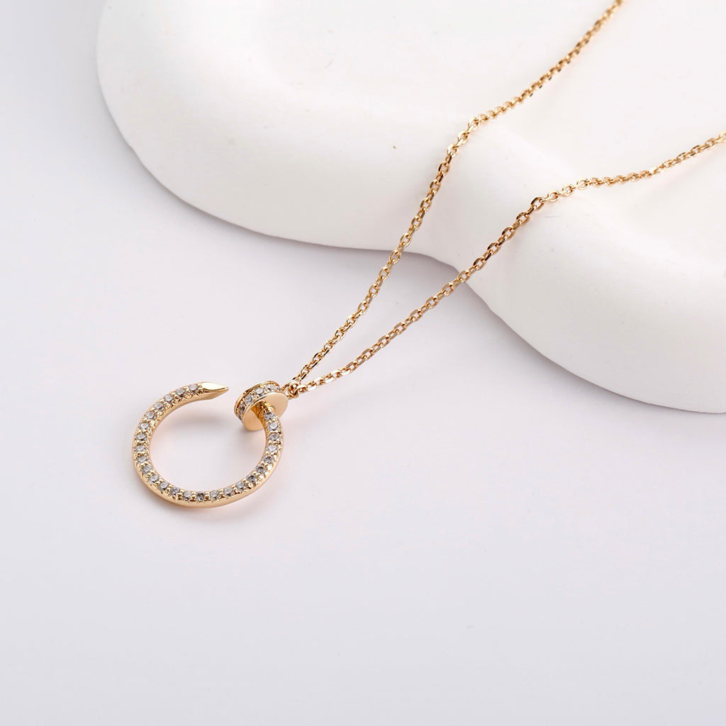 [Lumi Jewelry]JUSTE NECKLACE FULL DIAMOND