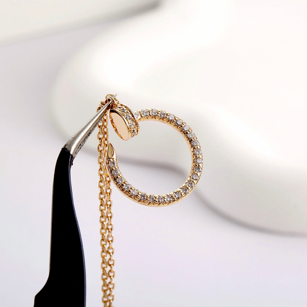 [Lumi Jewelry]JUSTE NECKLACE FULL DIAMOND
