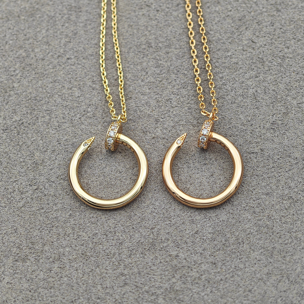 [Lumi Jewelry]JUSTE NECKLACE HALF DIAMOND