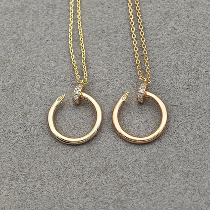 [Lumi Jewelry]JUSTE NECKLACE HALF DIAMOND