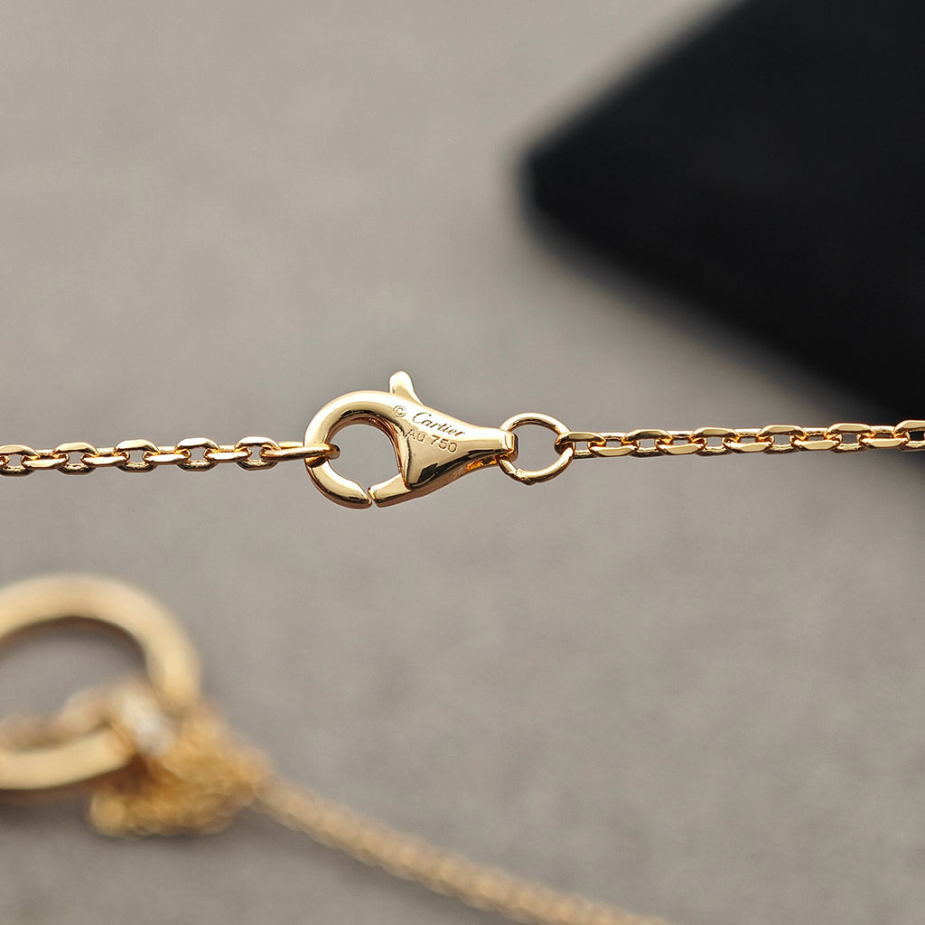 [Lumi Jewelry]JUSTE NECKLACE HALF DIAMOND