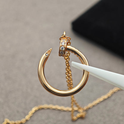 [Lumi Jewelry]JUSTE NECKLACE HALF DIAMOND