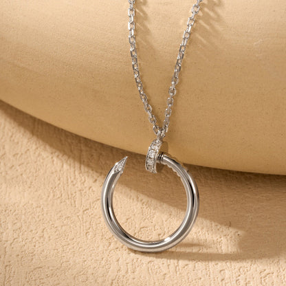 [Lumi Jewelry]JUSTE NECKLACE HALF DIAMOND