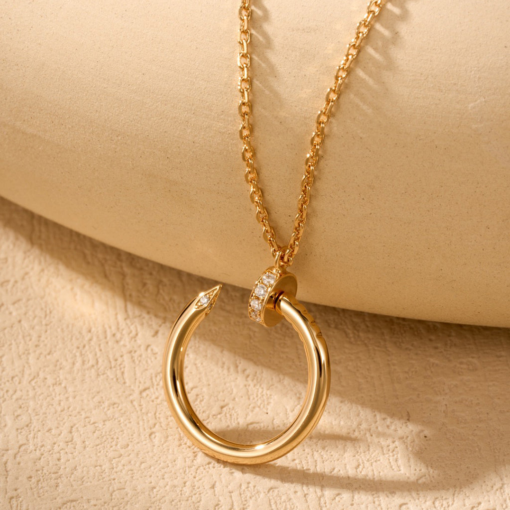[Lumi Jewelry]JUSTE NECKLACE HALF DIAMOND