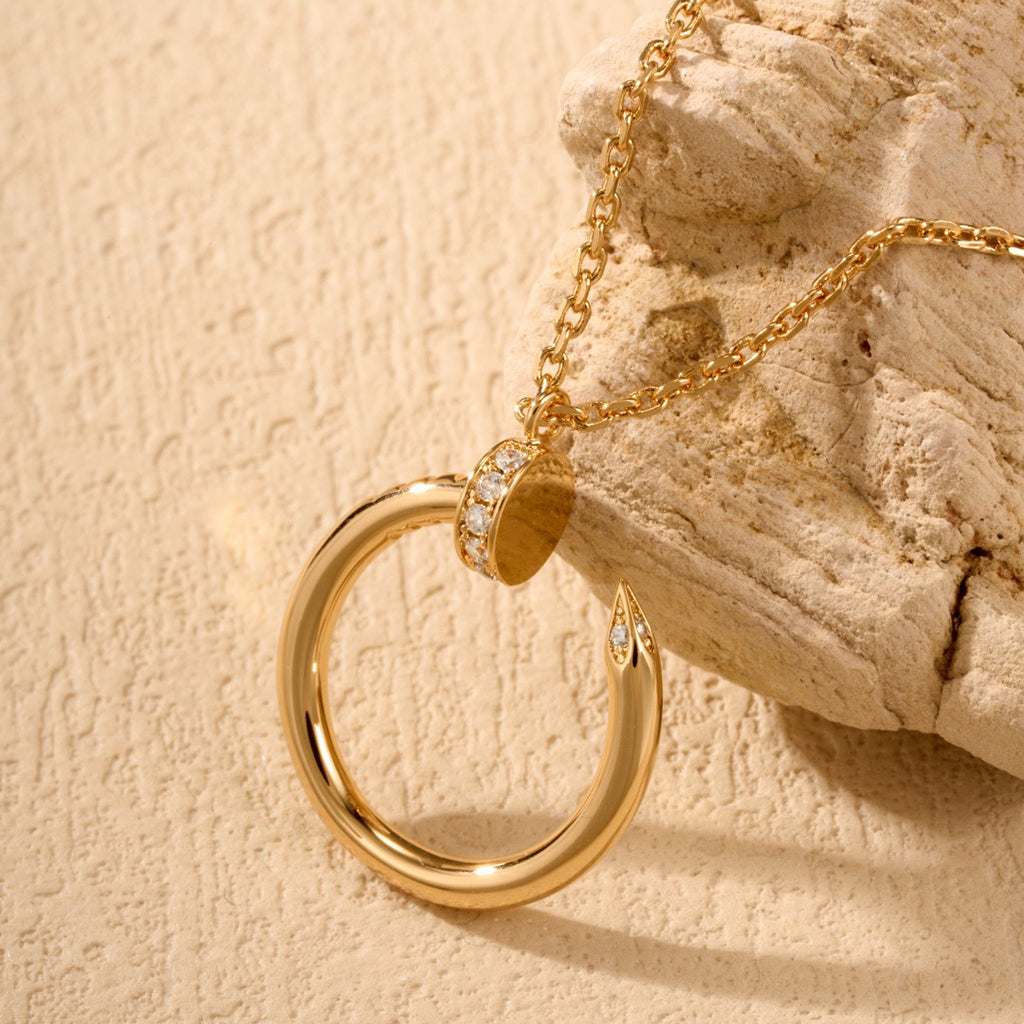 [Lumi Jewelry]JUSTE NECKLACE HALF DIAMOND