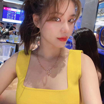 [Lumi Jewelry]JUSTE NECKLACE FULL DIAMONDS