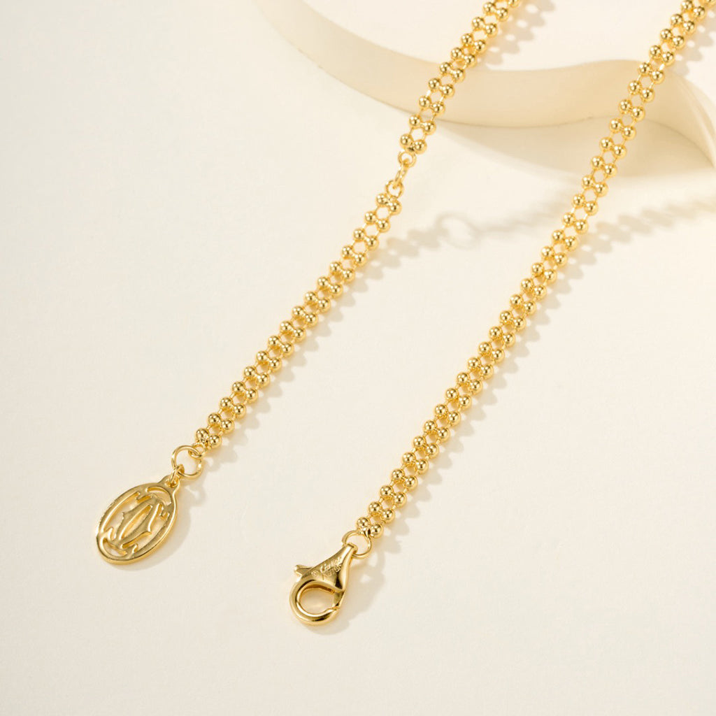 [Lumi Jewelry]TRINITY LARGE FULL DIAMOND  NECKLACE