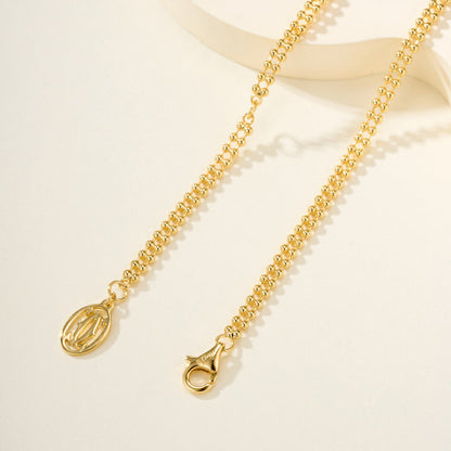 [Lumi Jewelry]TRINITY LARGE FULL DIAMOND  NECKLACE